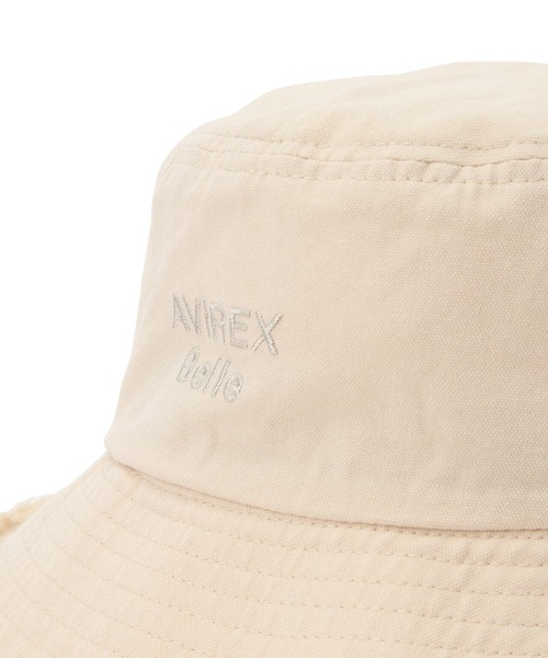 AVIREX（アヴィレックス）の「【直営店限定】FRINGE BAUCKET HAT/ フリンジバケットハット（ハット・レディース・ブラウン/アイボリー・FREE）」の15枚目の写真