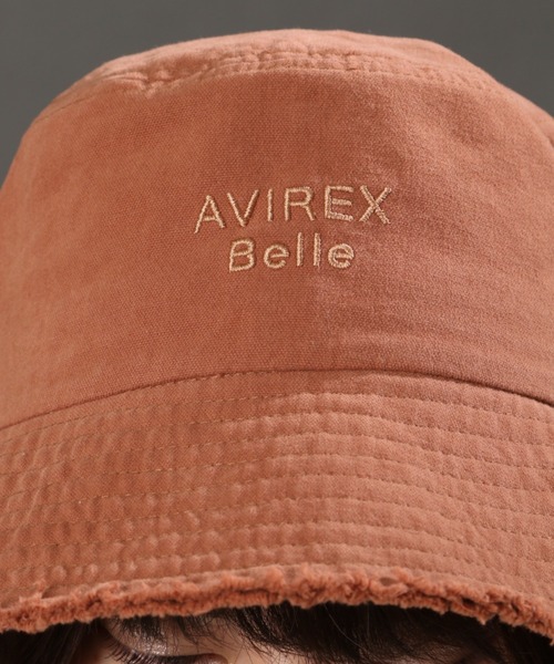 AVIREX（アヴィレックス）の「【直営店限定】FRINGE BAUCKET HAT/ フリンジバケットハット（ハット・レディース・ブラウン/アイボリー・FREE）」の7枚目の写真