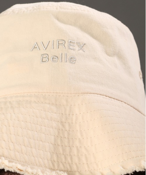 AVIREX（アヴィレックス）の「【直営店限定】FRINGE BAUCKET HAT/ フリンジバケットハット（ハット・レディース・ブラウン/アイボリー・FREE）」の10枚目の写真
