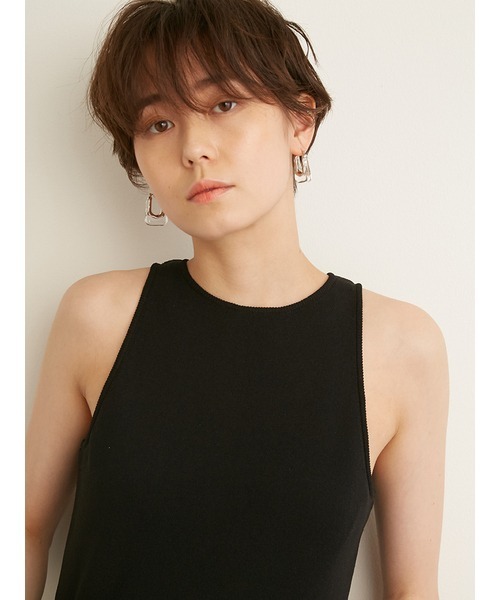 emmi（エミ）の「【emmi atelier】アメスリニットドッキングワンピース（ワンピース・レディース・ホワイト/ライトブルー/ブラック/ベージュ・1/0）」の20枚目の写真