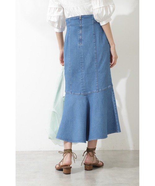 JILL STUART（ジルスチュアート）の「◆ザリアスカート（スカート・レディース・ベージュ/ブルー・2/0/4）」の8枚目の写真