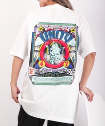 LRG キリン サウンドシステムカルチャー フロント＆バックプリント アニマルTシャツ