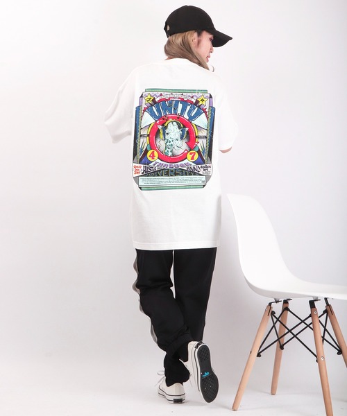 LRG(エルアールジー)の「LRG キリン サウンドシステムカルチャー フロント&バックプリント アニマルTシャツ(Tシャツ/カットソー・メンズ・ホワイト/ブラック系その他・2XL/L/XL/M)」の13枚目の写真