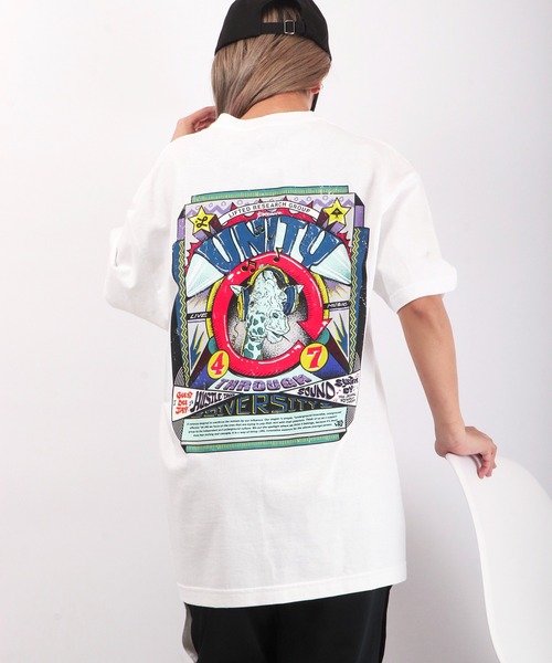 LRG(エルアールジー)の「LRG キリン サウンドシステムカルチャー フロント&バックプリント アニマルTシャツ(Tシャツ/カットソー・メンズ・ホワイト/ブラック系その他・2XL/L/XL/M)」の12枚目の写真