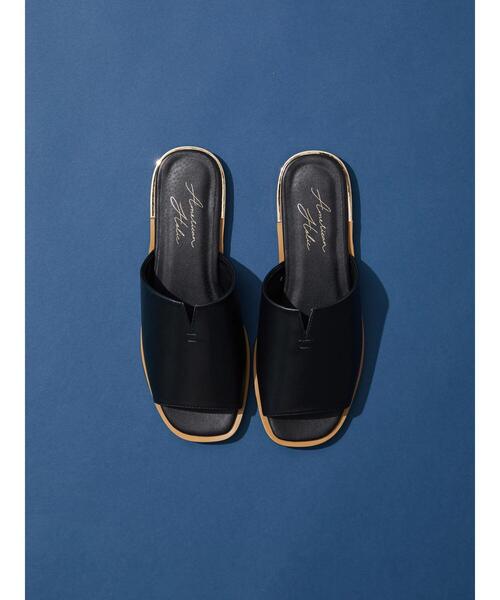 AMERICAN HOLIC（アメリカンホリック）の「フラットサンダル（サンダル・レディース・ブラック/アイボリー・S/M/L）」の10枚目の写真