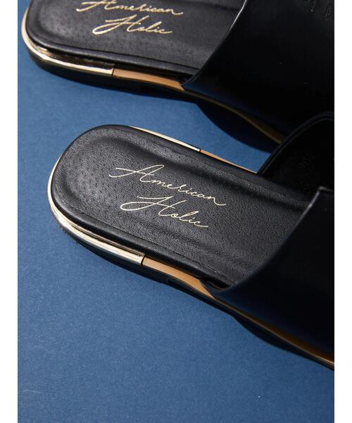 AMERICAN HOLIC（アメリカンホリック）の「フラットサンダル（サンダル・レディース・ブラック/アイボリー・S/M/L）」の13枚目の写真