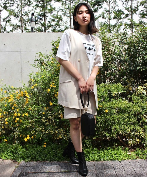 MLI'A（エムリア）の「リネンライクハーフパンツ（その他パンツ・レディース・ブラック/イエロー/アイボリー/ブラウン・FREE）」の5枚目の写真