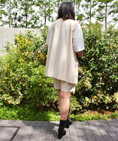 MLI'A（エムリア）の「リネンライクハーフパンツ（その他パンツ・レディース・ブラック/イエロー/アイボリー/ブラウン・FREE）」の9枚目の写真