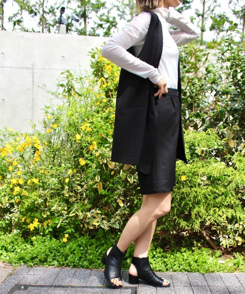 MLI'A（エムリア）の「リネンライクハーフパンツ（その他パンツ・レディース・ブラック/イエロー/アイボリー/ブラウン・FREE）」の14枚目の写真