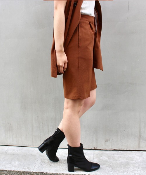 MLI'A（エムリア）の「リネンライクハーフパンツ（その他パンツ・レディース・ブラック/イエロー/アイボリー/ブラウン・FREE）」の21枚目の写真