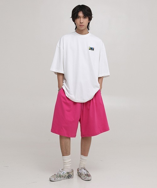 MASONPRINCE(メイソンプリンス)の「【MASONPRINCE】Oversized back print brand logo TEE DT3143(Tシャツ/カットソー・メンズ・ホワイト/ブラック/ベージュ/ネイビー/グリーン・S/M/L)」の7枚目の写真