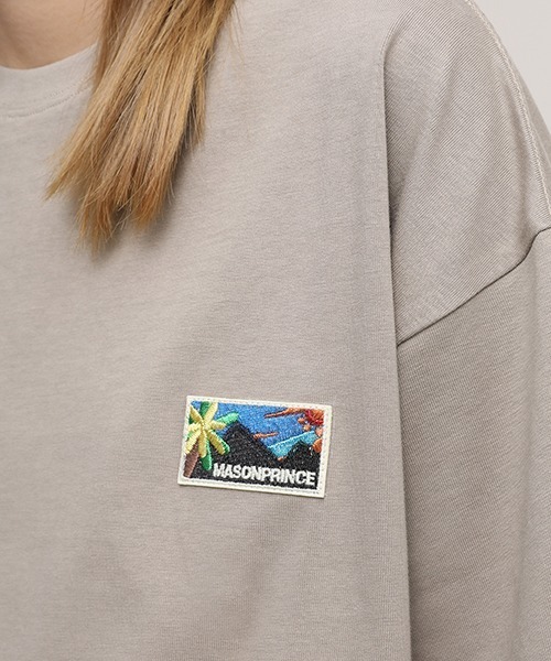 MASONPRINCE(メイソンプリンス)の「【MASONPRINCE】Oversized back print brand logo TEE DT3143(Tシャツ/カットソー・メンズ・ホワイト/ブラック/ベージュ/ネイビー/グリーン・S/M/L)」の8枚目の写真