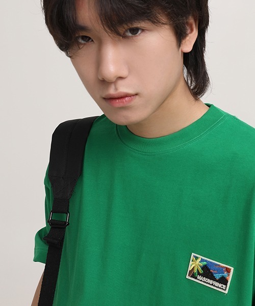 MASONPRINCE(メイソンプリンス)の「【MASONPRINCE】Oversized back print brand logo TEE DT3143(Tシャツ/カットソー・メンズ・ホワイト/ブラック/ベージュ/ネイビー/グリーン・S/M/L)」の10枚目の写真