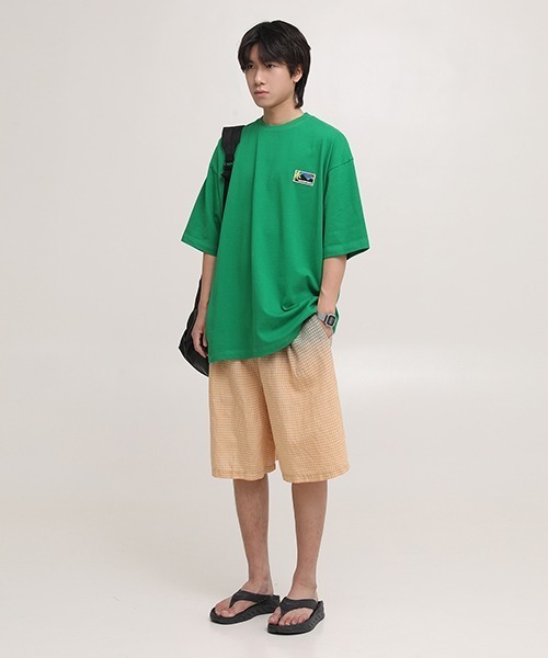 MASONPRINCE(メイソンプリンス)の「【MASONPRINCE】Oversized back print brand logo TEE DT3143(Tシャツ/カットソー・メンズ・ホワイト/ブラック/ベージュ/ネイビー/グリーン・S/M/L)」の11枚目の写真
