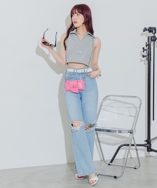 BLONDEY（ブロンディ）の「ウォレットチェーンバッグ（ショルダーバッグ・レディース・ピンク/ホワイト/グリーン/ブラック・FREE）」の13枚目の写真