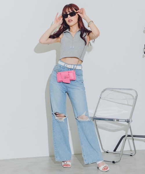 BLONDEY（ブロンディ）の「ウォレットチェーンバッグ（ショルダーバッグ・レディース・ピンク/ホワイト/グリーン/ブラック・FREE）」の15枚目の写真