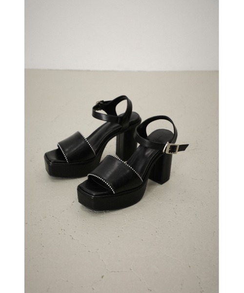 AZUL by moussy(アズールバイマウジー)の「DIAGONAL STRIPES SANDALS/ダイアゴナルストライプサンダル(サンダル・レディース・ブラック/ブラウン・SMALL/MEDIUM/LARGE)」の16枚目の写真