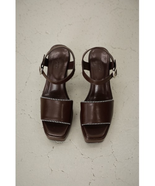 AZUL by moussy(アズールバイマウジー)の「DIAGONAL STRIPES SANDALS/ダイアゴナルストライプサンダル(サンダル・レディース・ブラック/ブラウン・SMALL/MEDIUM/LARGE)」の18枚目の写真