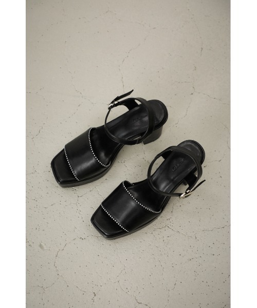 AZUL by moussy(アズールバイマウジー)の「DIAGONAL STRIPES SANDALS/ダイアゴナルストライプサンダル(サンダル・レディース・ブラック/ブラウン・SMALL/MEDIUM/LARGE)」の17枚目の写真