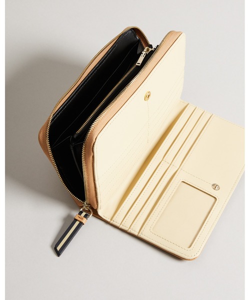 Ted Baker（テッドベーカー）の「DARCIEA レザー ラウンドジップ/長財布(ブラック/キャメル)（財布・レディース・ブラック/キャメル・O/S）」の10枚目の写真