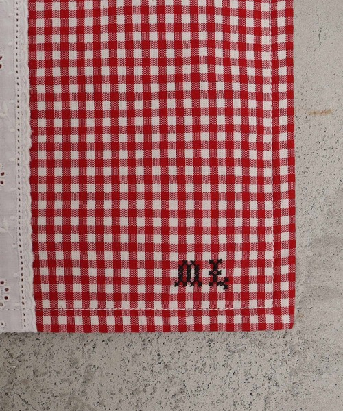 Malle(マル)の「malle ギンガムパッチワーク 刺繍バッグ(トートバッグ・レディース・ブラック/レッド・FREE)」の19枚目の写真