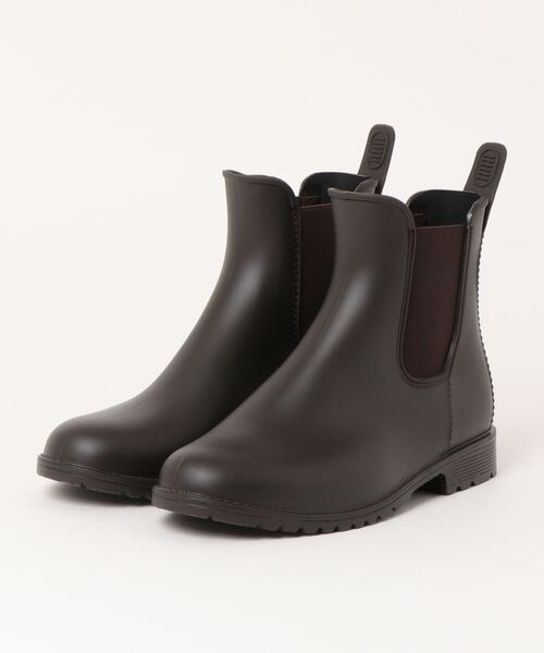 ORiental TRaffic（オリエンタルトラフィック）の「晴れの日も雨の日も使える【ORiental TRaffic】サイドゴアラバーレインブーツ（ブーツ・レディース・ブラック/ブラウン・M/L/S/XL）」の10枚目の写真