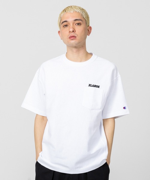 完売必須！ XLARGE×Champion REVERSE WEAVE S/S POCKET TEE XLARGE（エクストララージ）の「XLARGE×Champion REVERSE WEAVE