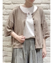 Samansa Mos2 | スラブヤーン前後着カーディガン(カーディガン/ボレロ)