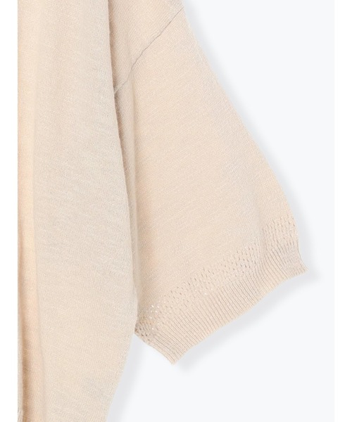 Samansa Mos2（サマンサ モスモス）の「スラブヤーン前後着カーディガン（カーディガン/ボレロ・レディース・ブラック/モカ/キナリ・ﾌﾘ-）」の9枚目の写真