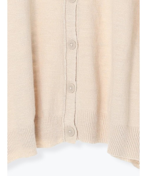 Samansa Mos2（サマンサ モスモス）の「スラブヤーン前後着カーディガン（カーディガン/ボレロ・レディース・ブラック/モカ/キナリ・ﾌﾘ-）」の8枚目の写真