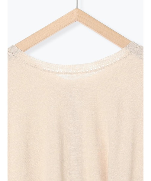 Samansa Mos2（サマンサ モスモス）の「スラブヤーン前後着カーディガン（カーディガン/ボレロ・レディース・ブラック/モカ/キナリ・ﾌﾘ-）」の7枚目の写真