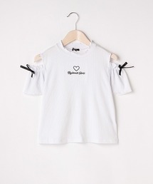 by LOVEiT | メロー肩スリット半袖Tシャツ(Tシャツ/カットソー)