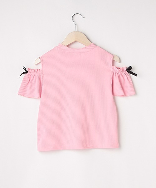 by LOVEiT（バイラビット）の「メロー肩スリット半袖Tシャツ（Tシャツ/カットソー・キッズ・ホワイト/ピンク/イエロー・140cm/130cm/160cm/120cm/150cm）」の7枚目の写真