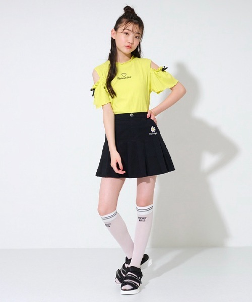 by LOVEiT（バイラビット）の「メロー肩スリット半袖Tシャツ（Tシャツ/カットソー・キッズ・ホワイト/ピンク/イエロー・140cm/130cm/160cm/120cm/150cm）」の14枚目の写真