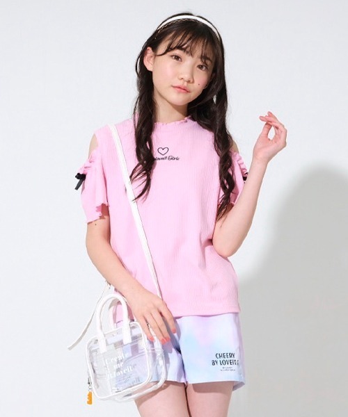 by LOVEiT（バイラビット）の「メロー肩スリット半袖Tシャツ（Tシャツ/カットソー・キッズ・ホワイト/ピンク/イエロー・140cm/130cm/160cm/120cm/150cm）」の18枚目の写真