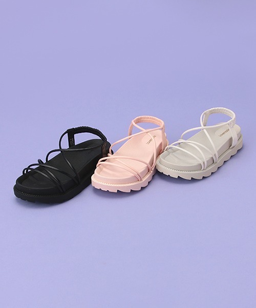 LOVETOXIC（ラブトキシック）の「ナローストラップサンダル（スニーカー・キッズ・アイボリー/ピンク/ブラック・M/S/L）」の12枚目の写真