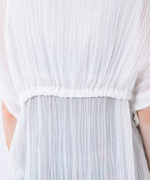 Paradise Picnic（パラダイスピクニック）の「Lallia Mu ワッシャーシアーシャツチュニック（シャツ/ブラウス・レディース・ブラック/ホワイト・FREE）」の19枚目の写真