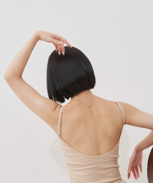 VANNIE U(ヴァニーユー)の「キャミペチインナーセット カップ付きキャミソール/ショートぺチパンツ(キャミソール・レディース・ブラック/ベージュ・FREE)」の13枚目の写真