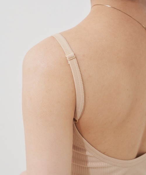 VANNIE U(ヴァニーユー)の「キャミペチインナーセット カップ付きキャミソール/ショートぺチパンツ(キャミソール・レディース・ブラック/ベージュ・FREE)」の21枚目の写真