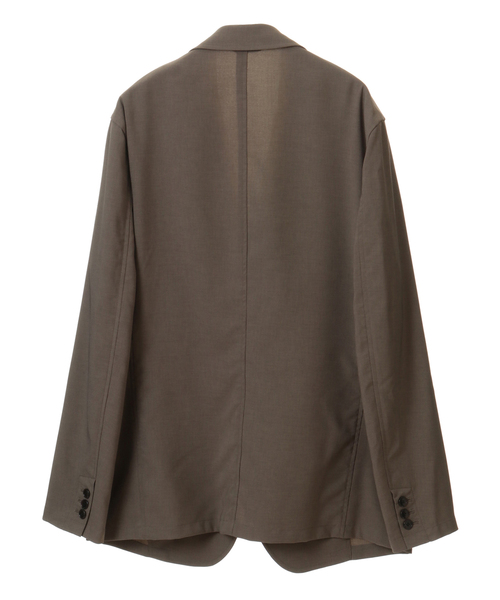 MEN'S MELROSE（メンズメルローズ）の「リフラクスポプリンセットアップジャケット（テーラードジャケット・メンズ・ブラック/モカ・2/4/3）」の4枚目の写真