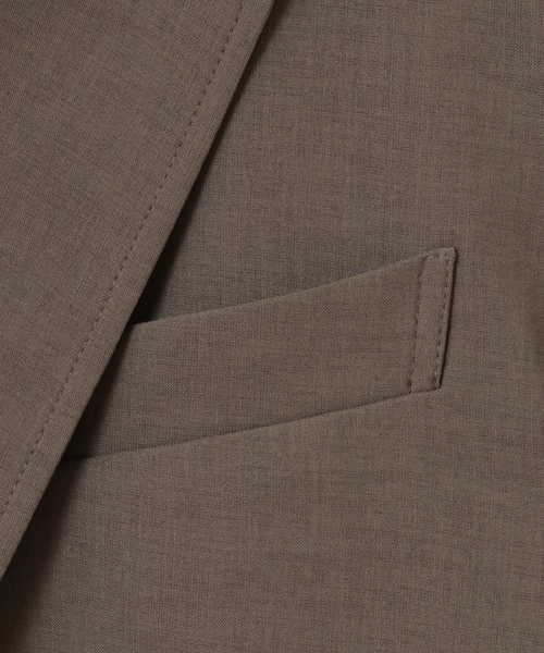 MEN'S MELROSE（メンズメルローズ）の「リフラクスポプリンセットアップジャケット（テーラードジャケット・メンズ・ブラック/モカ・2/4/3）」の9枚目の写真