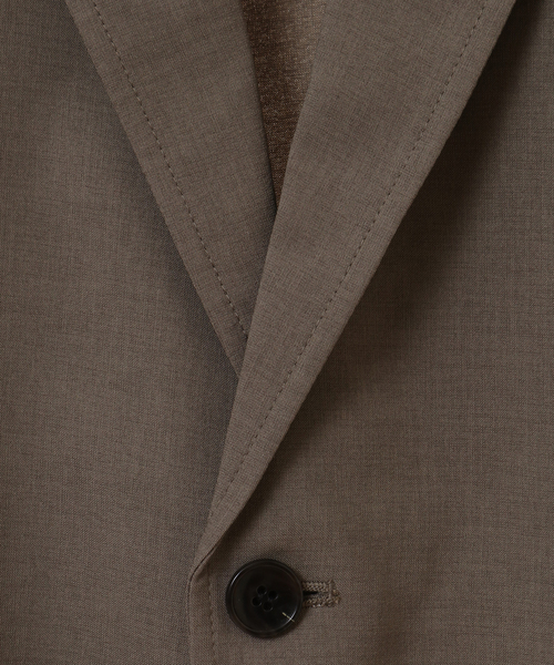 MEN'S MELROSE（メンズメルローズ）の「リフラクスポプリンセットアップジャケット（テーラードジャケット・メンズ・ブラック/モカ・2/4/3）」の8枚目の写真