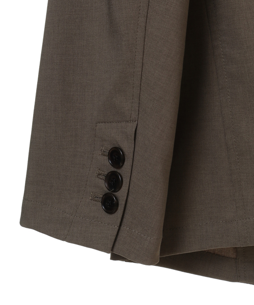 MEN'S MELROSE（メンズメルローズ）の「リフラクスポプリンセットアップジャケット（テーラードジャケット・メンズ・ブラック/モカ・2/4/3）」の6枚目の写真