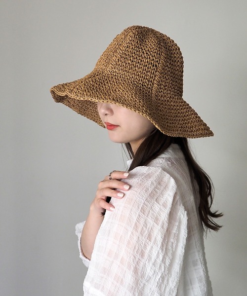 Riberry(リベリー)の「ペーパーつば広ハット(ハット・レディース・ブラウン/ベージュ・FREE)」の10枚目の写真