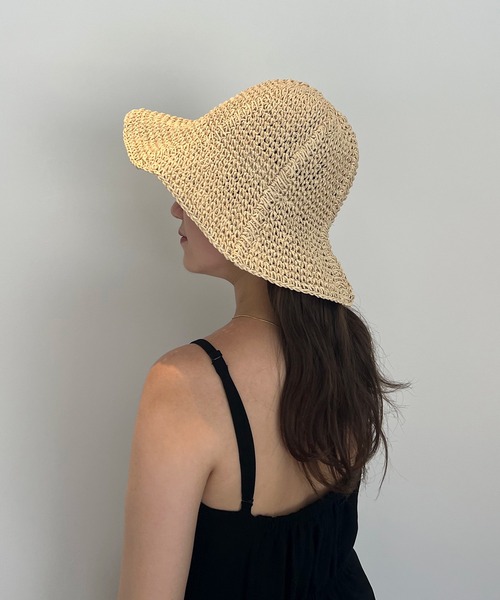 Riberry(リベリー)の「ペーパーつば広ハット(ハット・レディース・ブラウン/ベージュ・FREE)」の9枚目の写真