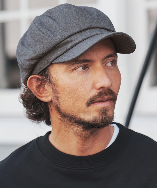 CAMBIO(カンビオ)の「mko10615-Simple Casquette キャスケット(キャスケット・メンズ・グレー/ブラック/キャメル/ベージュ・FREE)」の3枚目の写真