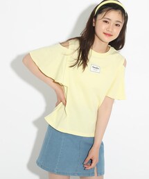 PINK-latte | ショルダーカットフレアTシャツ(Tシャツ/カットソー)