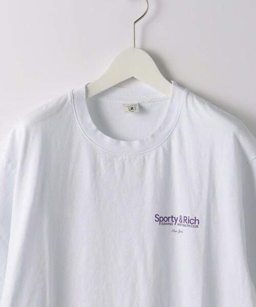 SPORTY&RICH（スポーティアンドリッチ）の「＜Sporty&Rich＞ RUNNING&HEALTH TEE/Tシャツ（Tシャツ/カットソー・メンズ・ホワイト・S/M/L）」の6枚目の写真