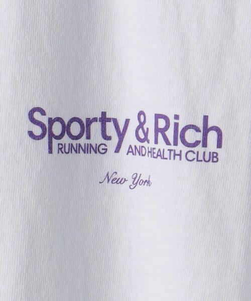 SPORTY&RICH（スポーティアンドリッチ）の「＜Sporty&Rich＞ RUNNING&HEALTH TEE/Tシャツ（Tシャツ/カットソー・メンズ・ホワイト・S/M/L）」の3枚目の写真