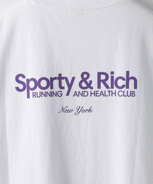 SPORTY&RICH（スポーティアンドリッチ）の「＜Sporty&Rich＞ RUNNING&HEALTH TEE/Tシャツ（Tシャツ/カットソー・メンズ・ホワイト・S/M/L）」の4枚目の写真